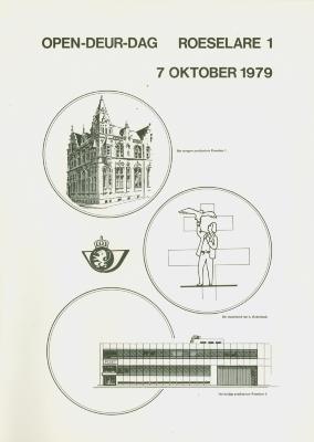 Affiche opendeurdag postkantoor Roeselare 1, 7 oktober 1979.