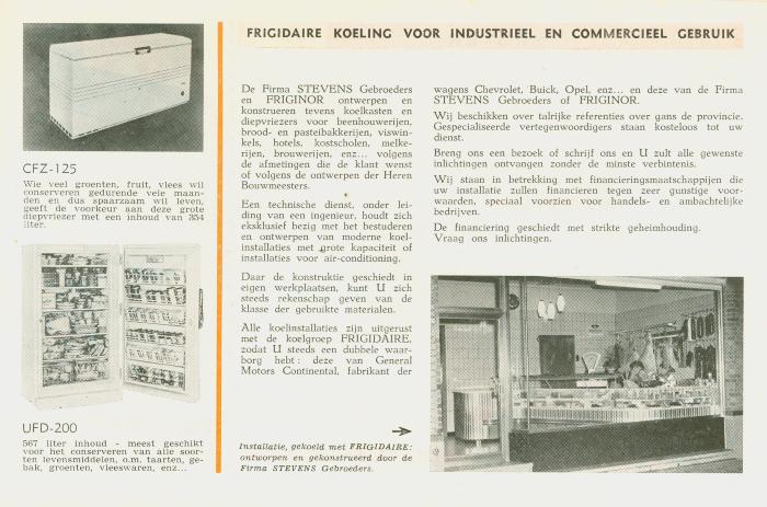 Electro-magazine van Stevens Gebr. Frigonor, 1960, deel 2.