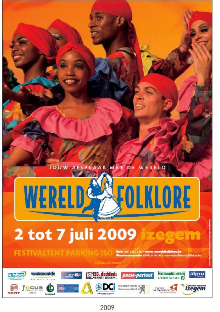 Affiche Wereldfolklore, 2009, Izegem.