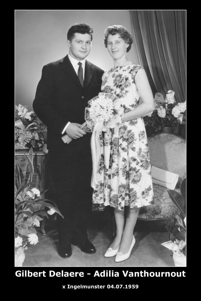 Huwelijksfoto Delaere Gilbert en Vanthournout Adila, Ingelmunster.