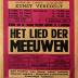 Affiche van de Toneel- en Operetteopvoering "Het Lied der Meeuwen" door het  Roeselaars Koninklijk Lyrisch Gezelschap "Kunst Veredelt", Roeselare, 1957