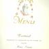 Menu feestmaal huwelijk Maria Soetens en Fernand Tortelboom, 1954.