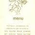 Menu feestmaal huwelijk Simon Matthijs en Denise Schrever, 1949.
