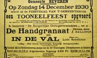 Toneelfeest toneelgezelschap "de burgerlijke oorlogsverminkten", Beveren, 1930