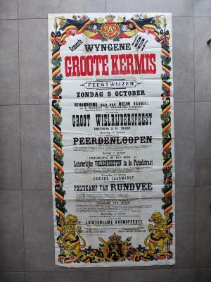 Affiche kermis Wingene, 1904