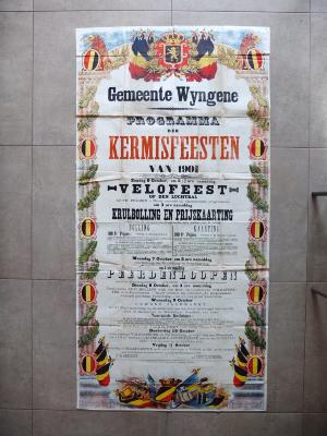 Affiche kermisfeesten Wingene, 1901