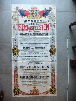 Affiche kermis Wingene, 1911