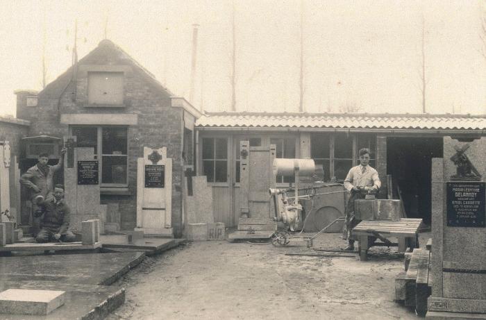 Atelier steenhouwerij Vansteenkiste, 1950