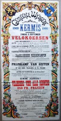 Affiche kermis Wingene, 1909