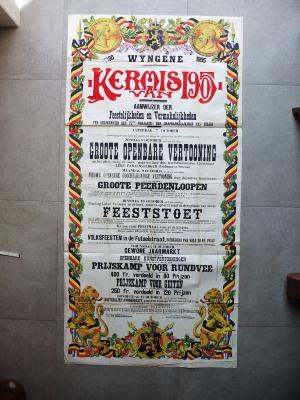 Affiche kermis Wingene, 1905