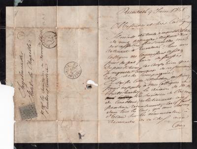 Brief uit Rumbeke, 1866