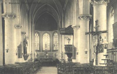 Binnenzijde kerk Moorslede, 1909