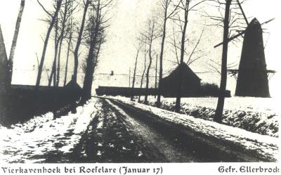 Molen Vierkavenhoek Roeselare, 1917