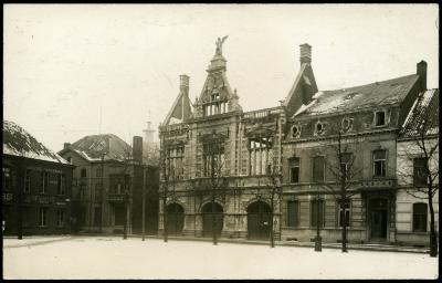 Uitgebrande brandweerarsenaal, Roeselare 1917-1918