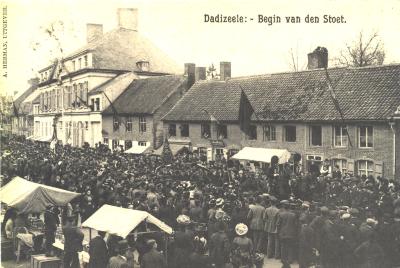 Begin processie, Dadizele, 1902