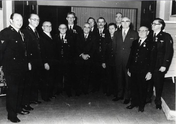 Brandweer, ste. Barbara met de vereremerkten