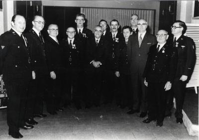 Brandweer, ste. Barbara met de vereremerkten