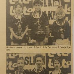 Winnaars Crosscup met t-shirt Radio Rolarius, +/- 1990