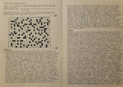 Muziekkruiswoordraadsel van oktober 1985, nog in te vullen, Radio Rolarius