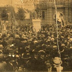 Rodenbachstoet, onthulling standbeeld, 1909