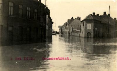 Overstroming Groenestraat, 1925
