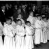 Herdenkingsviering ACV-ACW: ceremonie in de kerk, Kachtem 1957