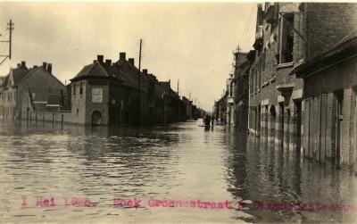 Overstroming Diksmuidsesteenweg en Karpel, 1925