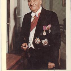Feestmaal in 1975 ter gelegenheid van het tienjarig ambtsjubileum van R. De Man-Vande Walle als burgemeester van Roeselare