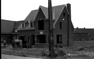 Huis in aanbouw, Izegem 1957
