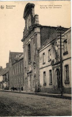 Verwoeste kerk van het Klein Seminarie