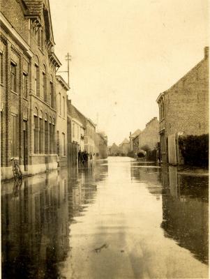 Overstroming Kattenstraat, 1925