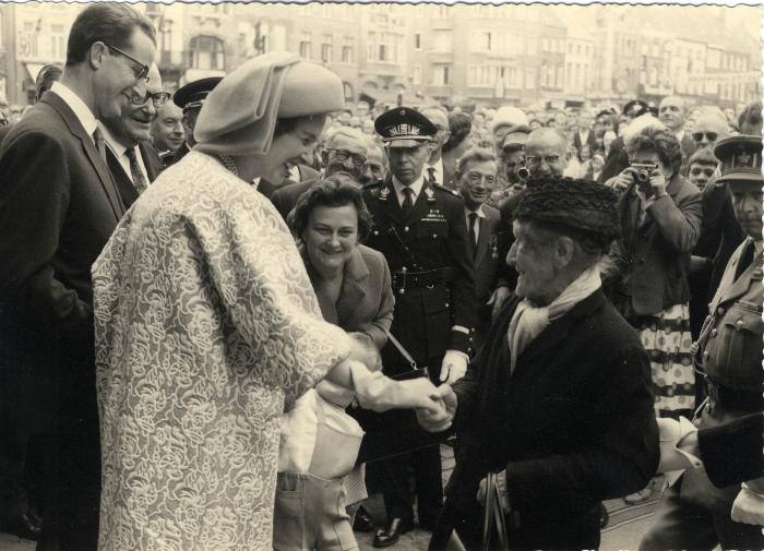 Koning Boudewijn en koningin Fabiola op bezoek in Roeselare