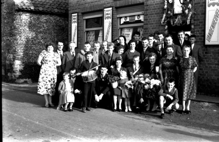 Kamioenviering café "Het Brouwershof", Izegem, 1959