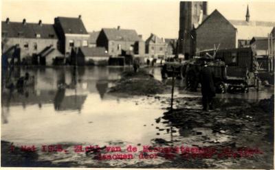 Overstroming Sint-Michielsstraat, 1925