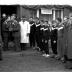 Kampioenviering Allewaert: huldiging voor huis, Izegem 1957