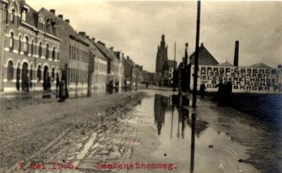 Overstroming Meensesteenweg, 1925