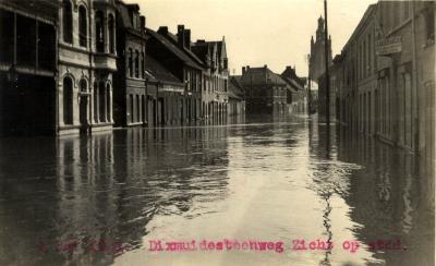 Overstroming Diksmuidsesteenweg, 1925