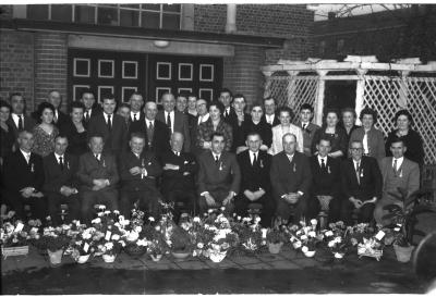 Huldiging personeel "De Roterij", Izegem, 1959