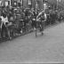 Wielerwedstrijd: M. Heernaert wint in Kortrijksestraat, Izegem 1957