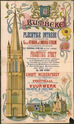 Affiche inhaling burgemeester de Limburg-Stirum, 1904