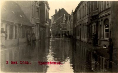 Overstroming Iepersestraat, 1925