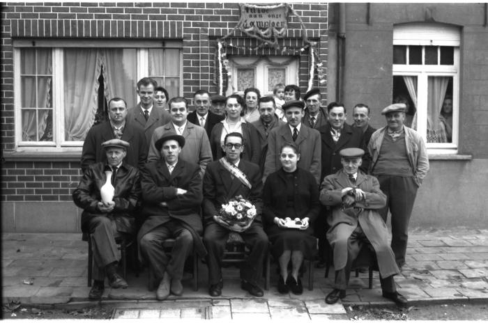 Kampioenviering café "Zomerland", Izegem, 1959
