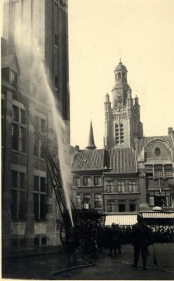 Oefening Passieve Luchtbescherming, blussen belfort, 1938