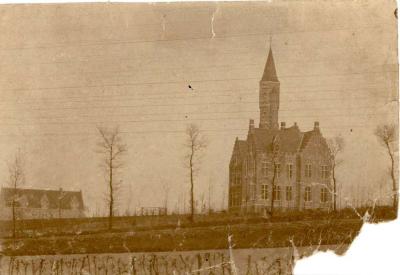 Kasteel Baron De Pélichy, nu Mariasteen (Dominiek Savio), Gits, 1918