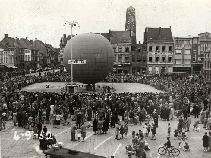 Luchtballon op de Grote Markt