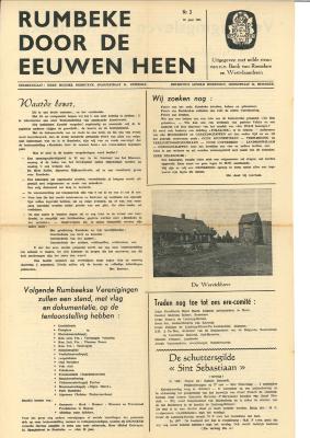 Krant 'Rumbeke door de eeuwen heen'