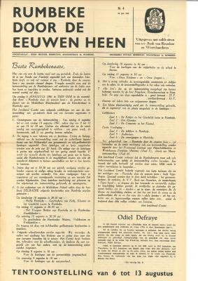 Krant 'Rumbeke door de eeuwen heen'