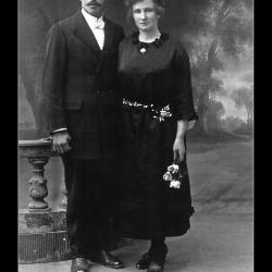 Huwelijk Ivo Vroman - Adriana Deleersnijder, Ingelmunster, 1923