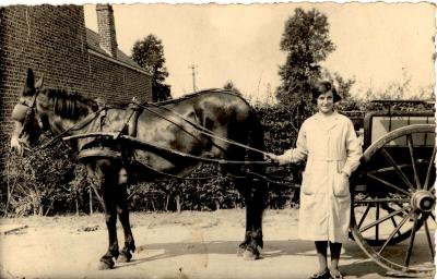 melkverkoopster Maria Callewaert, Gits, 1934