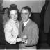  Kampioenviering kaartclub café 'Vlasnijverheid': Yvette Vanderheere danst op kampioenenbal, Izegem 1957
